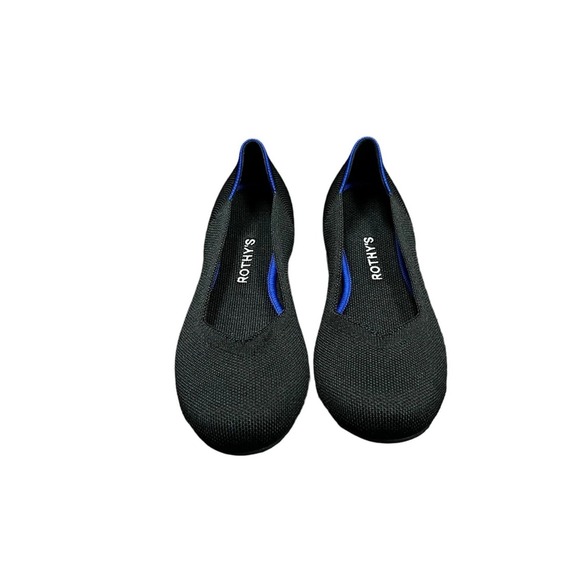 Rothy's Round Flat Bailarina in‎ Black Women's Size 8 - Picture 3 of 8